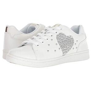Size 12M Ellen Degeneres White & Silver Sneakers